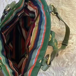 Coach | Bags | Vintage Coach Lily Legacyturnlock Green Leather